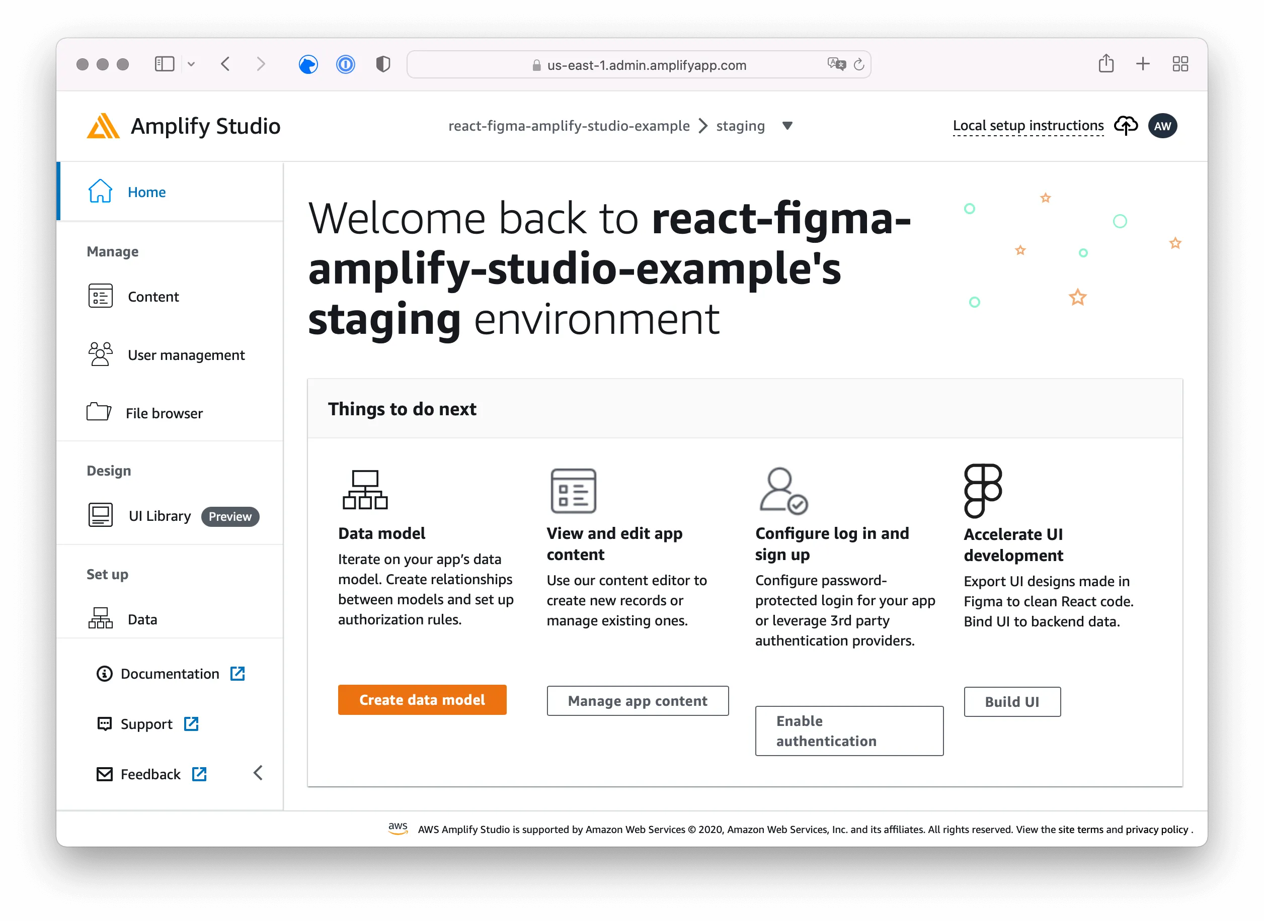 amplify studio: welcome