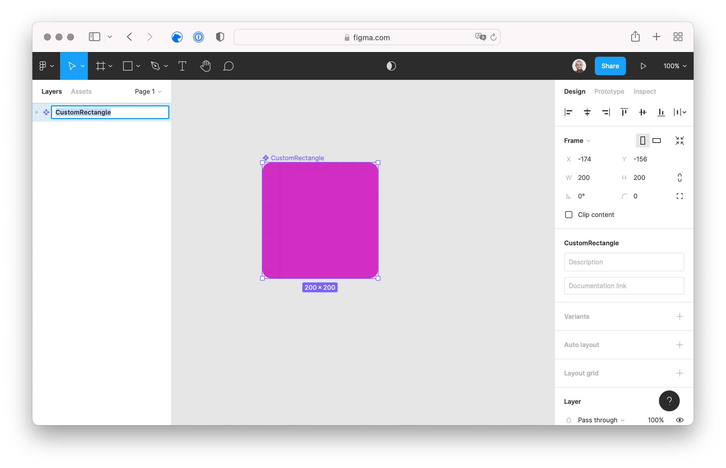 figma: rename component