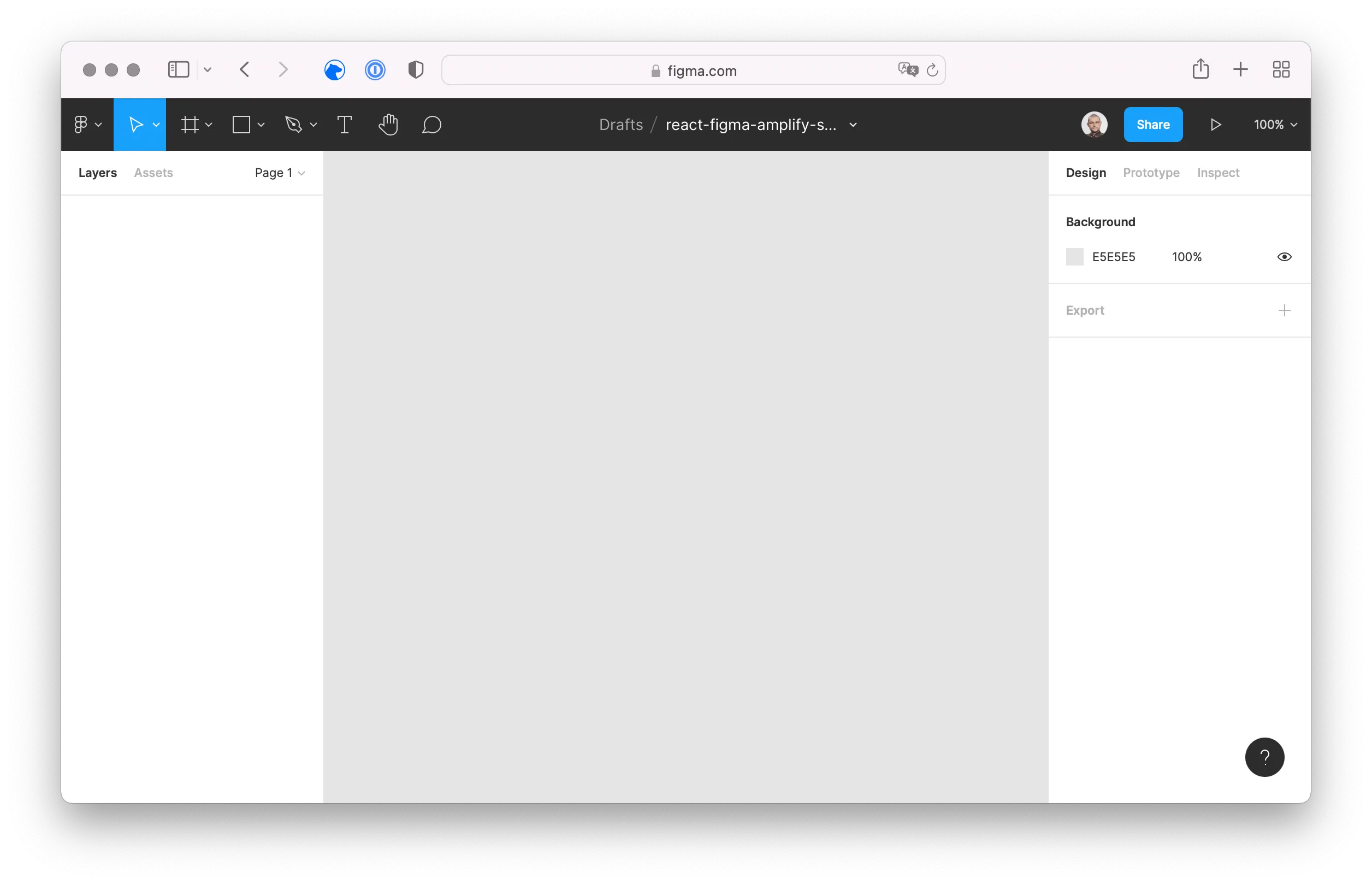 figma: empty project