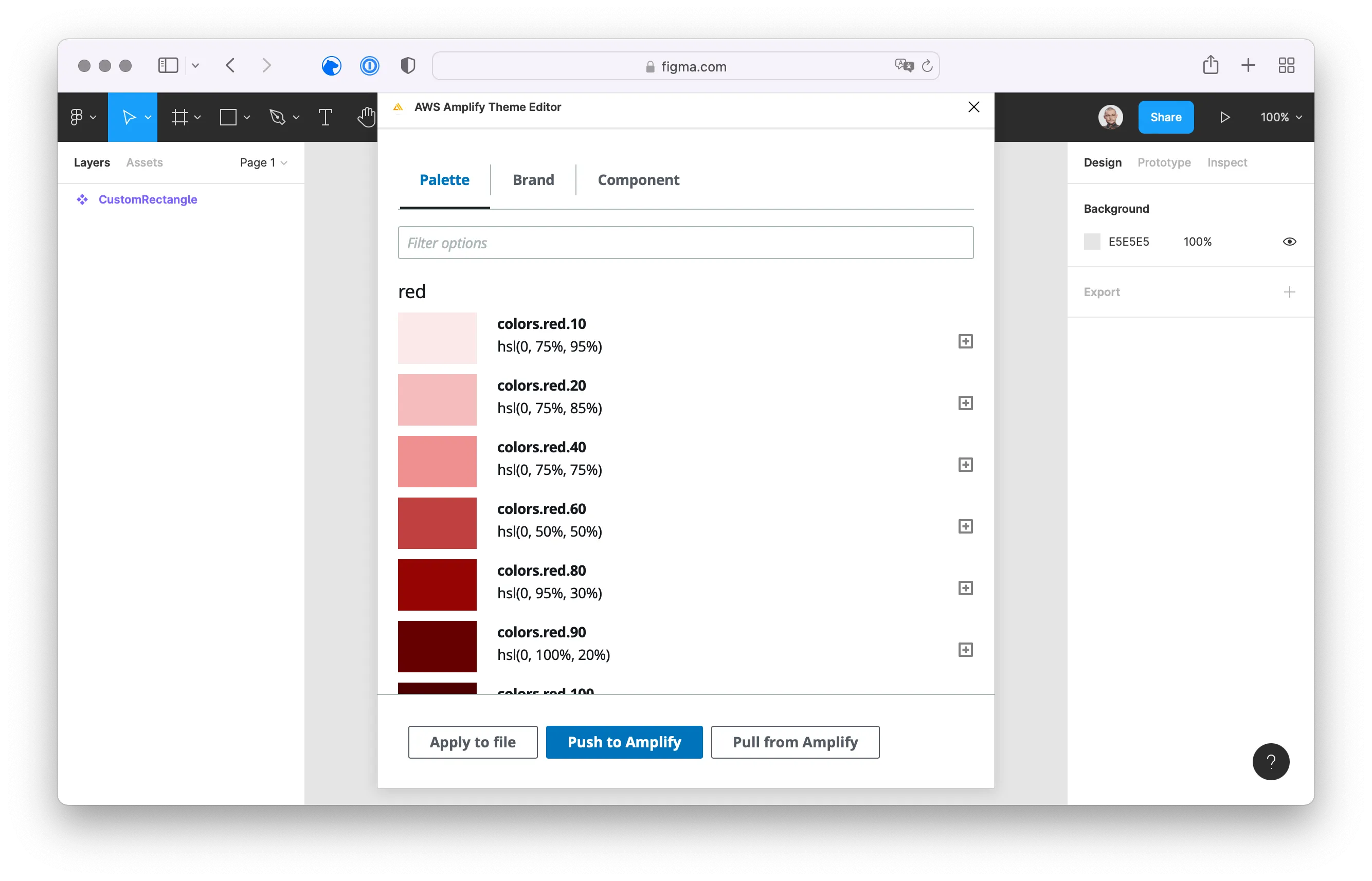 AWS Amplify Theme Editor