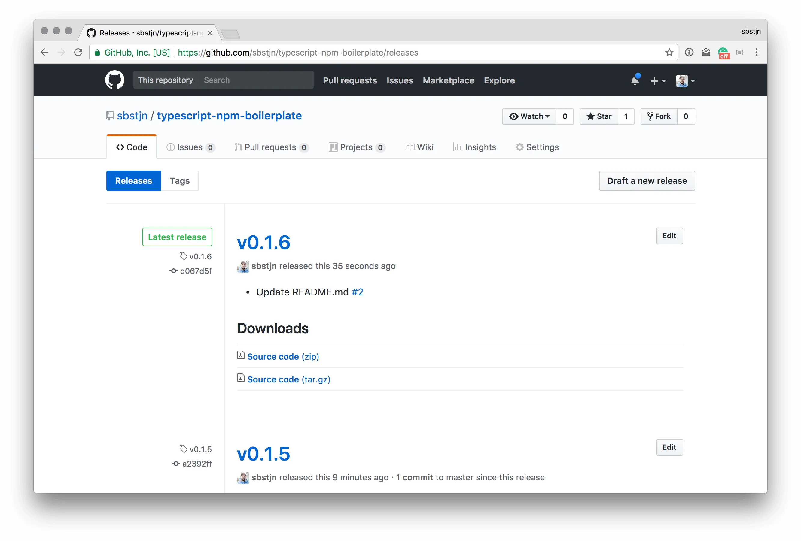 GitHub Release Overview