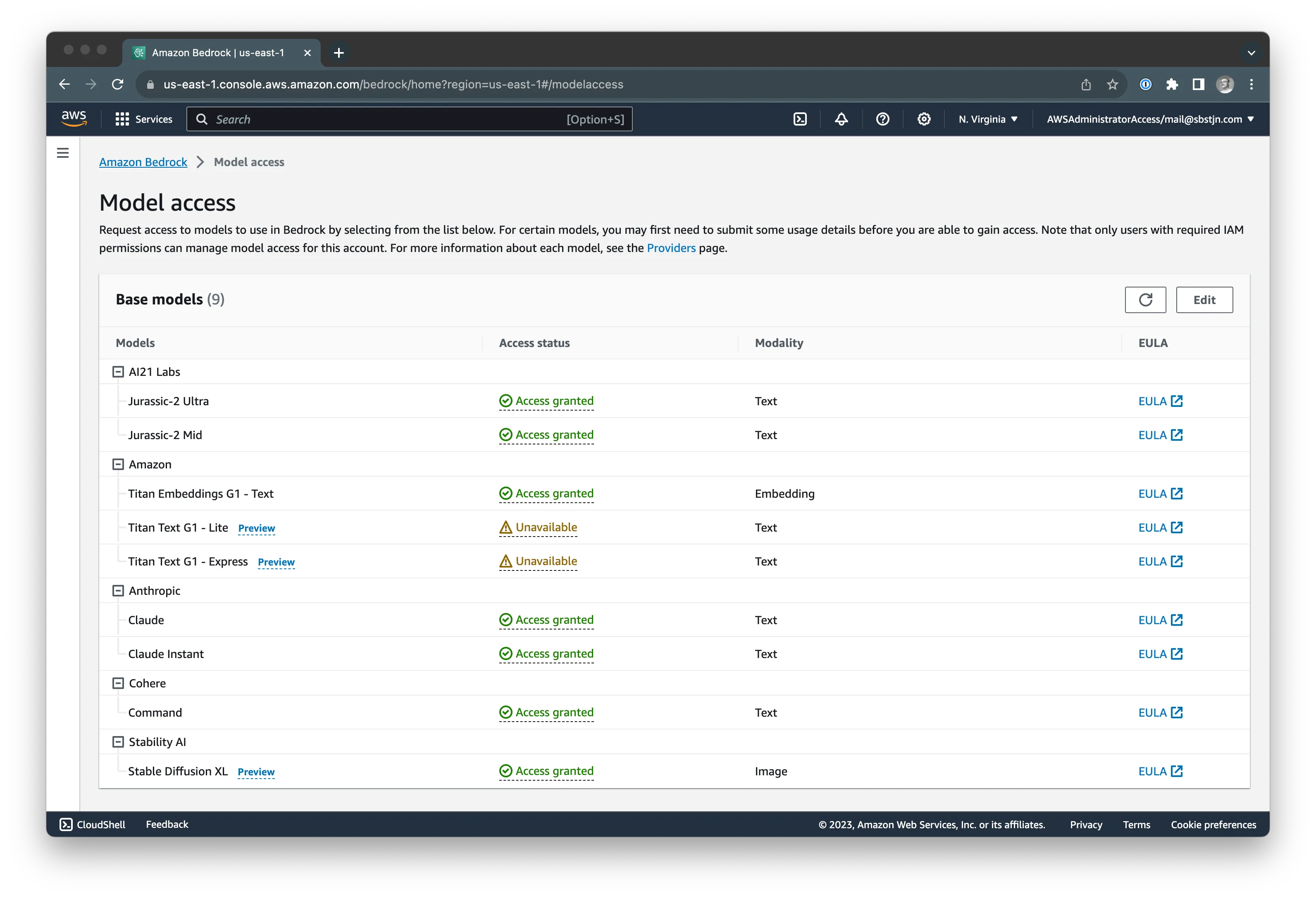 Amazon Bedrock Foundation Models