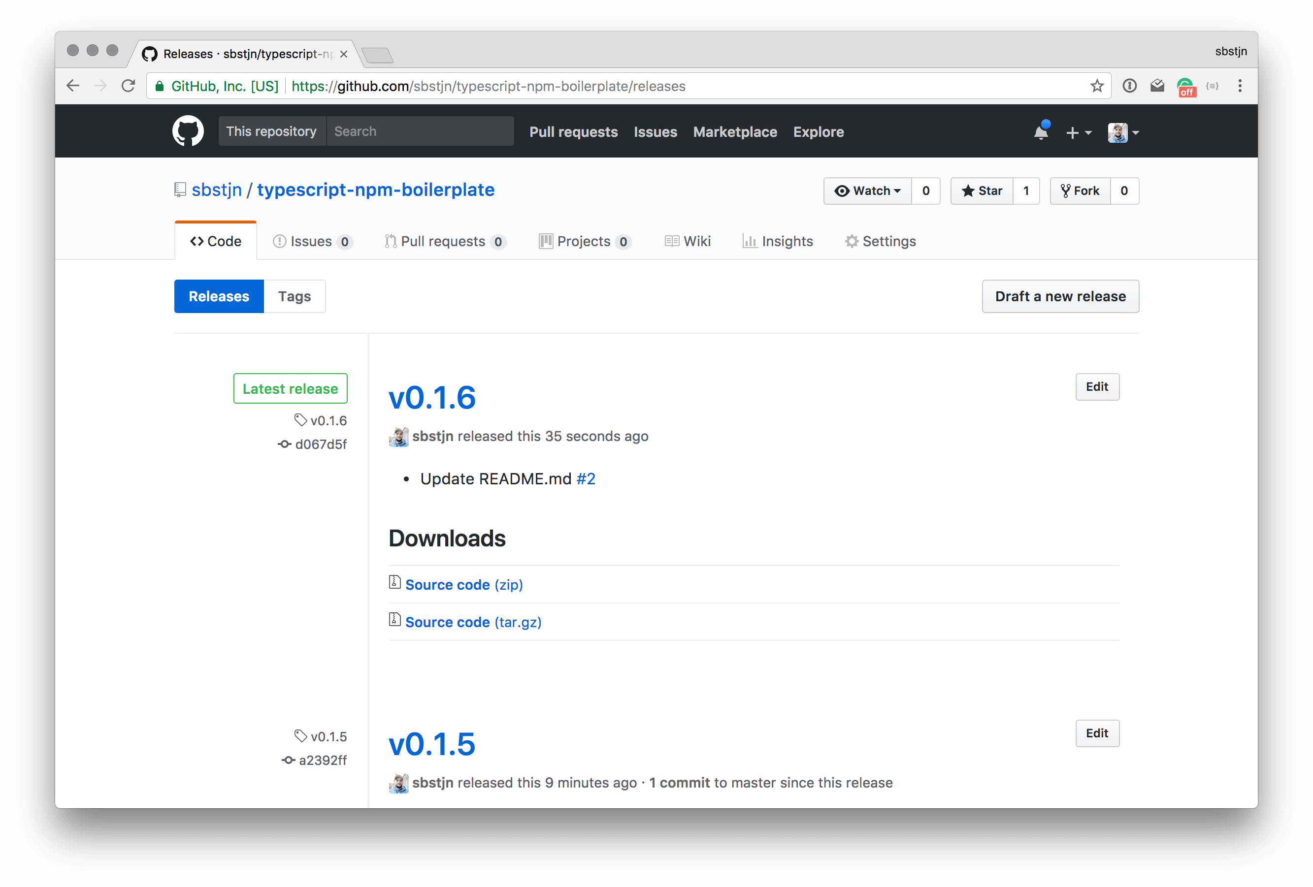 GitHub Release Overview