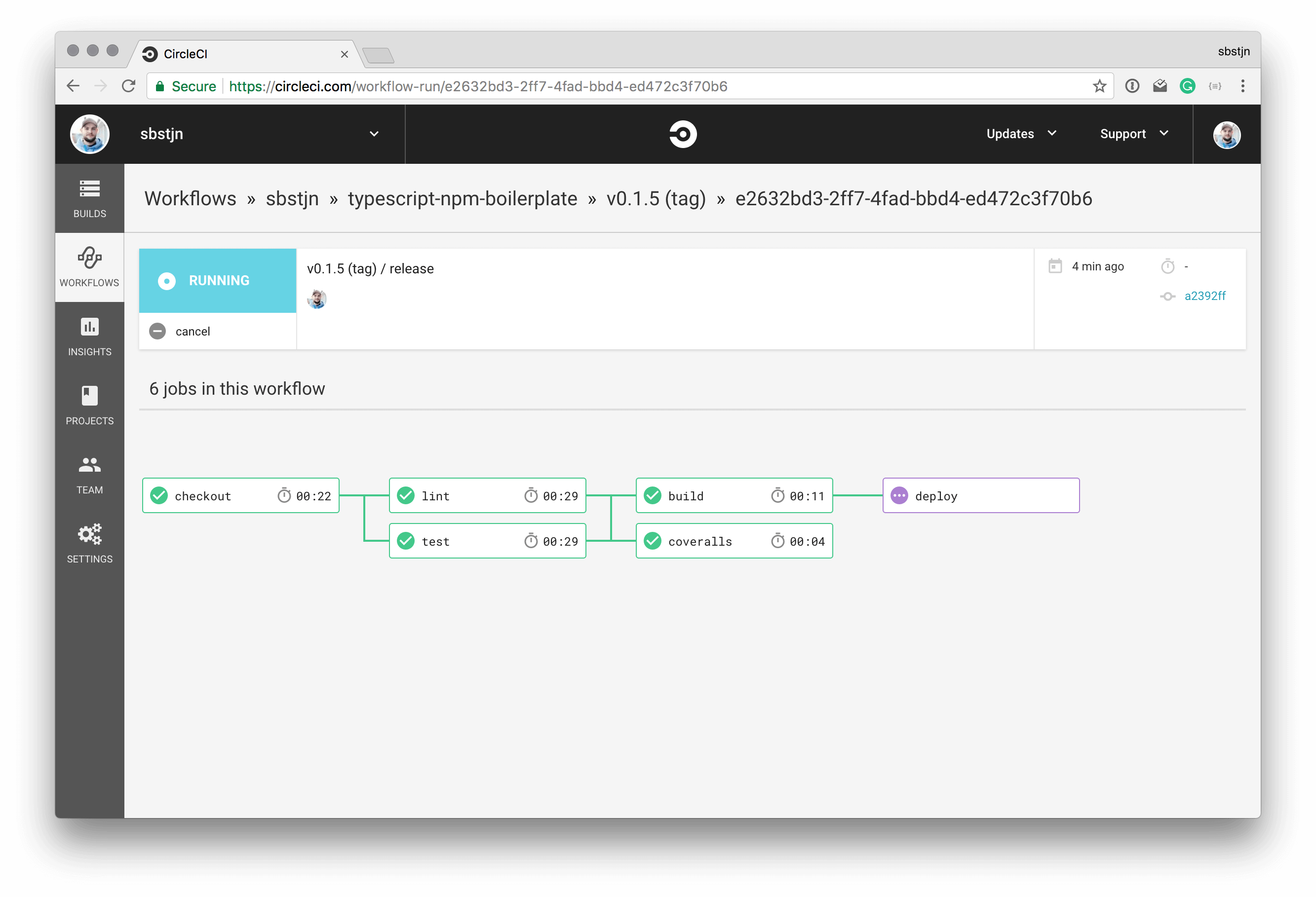 CircleCI 2.0 Workflow